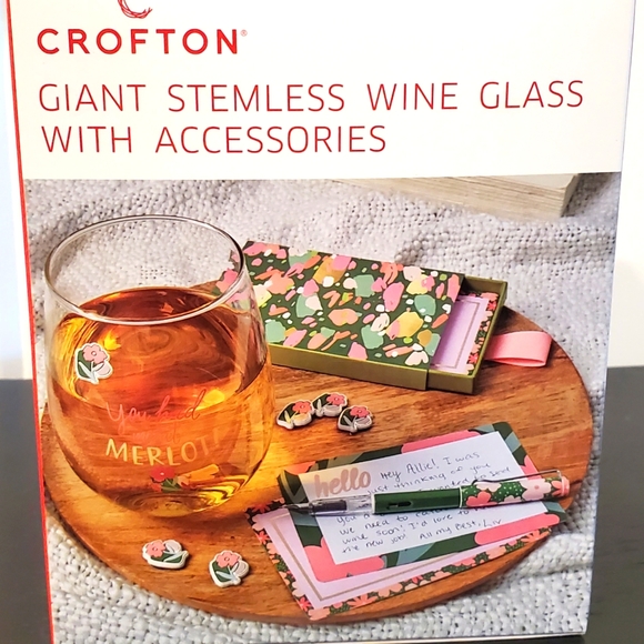 Crofton Dining Crofton Giant Stemless Wine Glass With Accessories